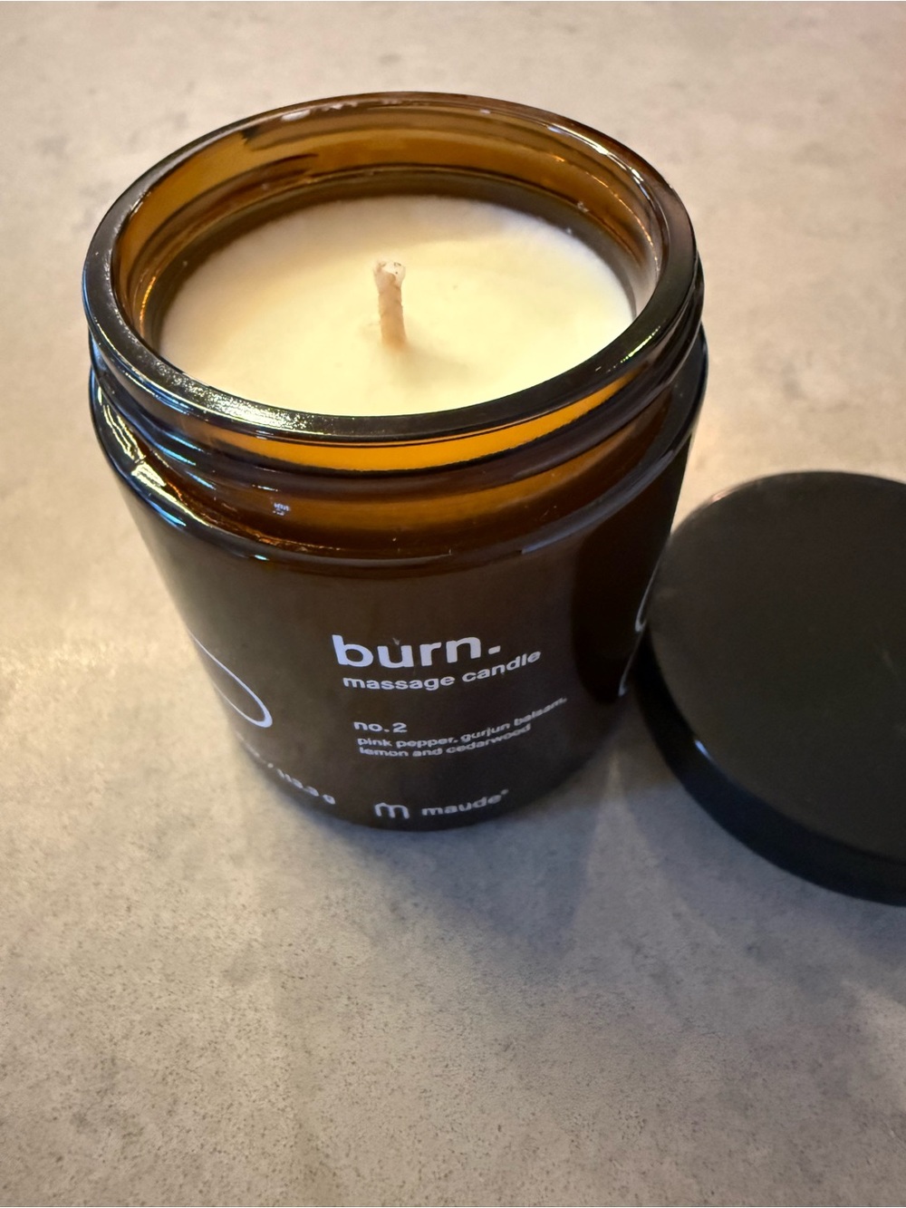 Maude Burn No. 2 Massage Candle with Cream Wax